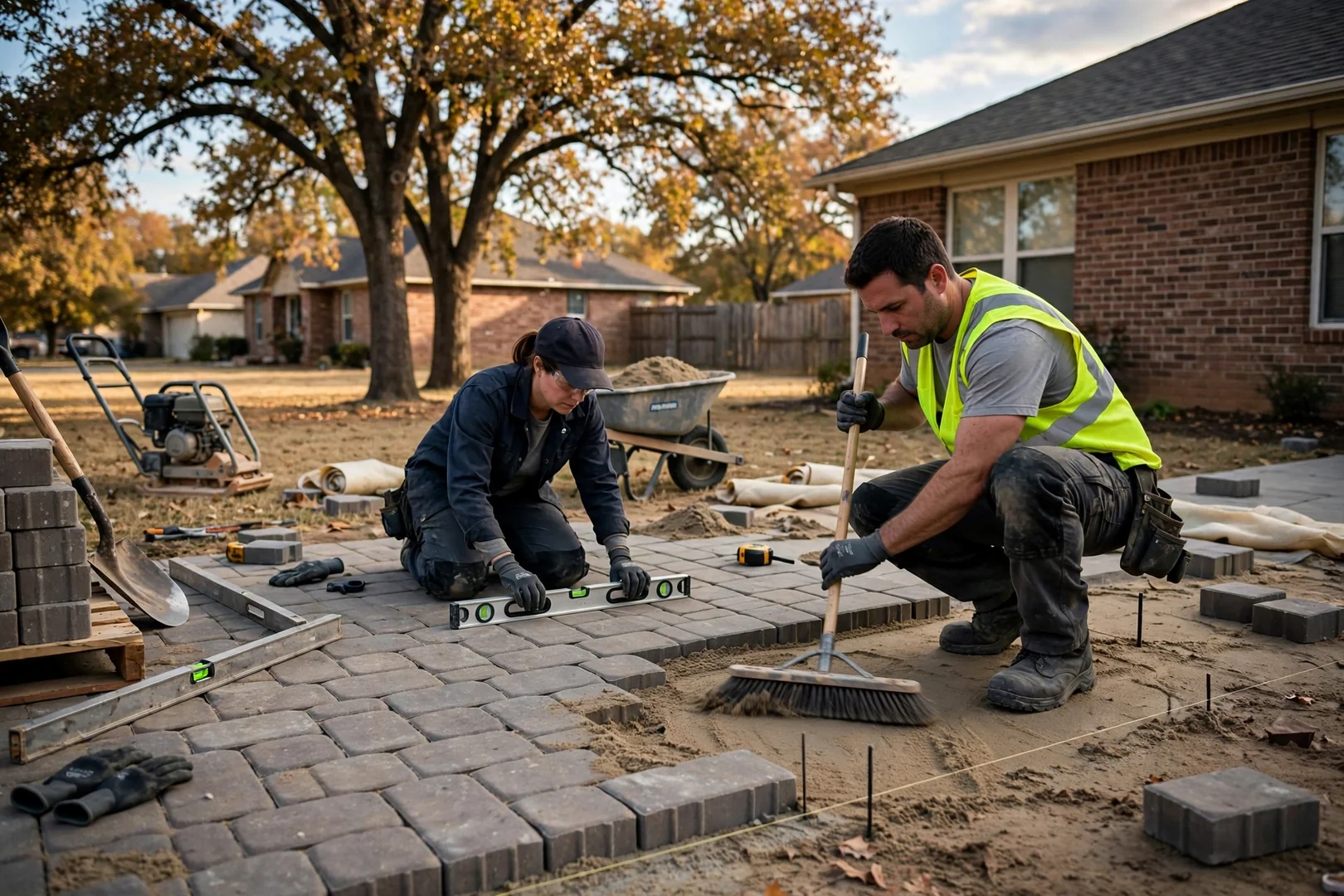 Paver Installation service project completed by Oklahoma City Paver Installation Masters in Oklahoma City, OK